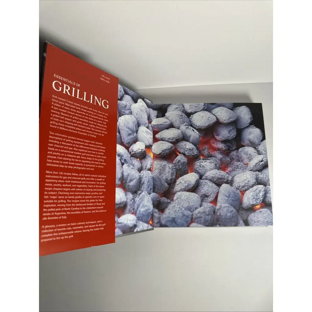 Williams Sonoma Essentials of Grilling Cookbook Hard Cover w/Original Jacket